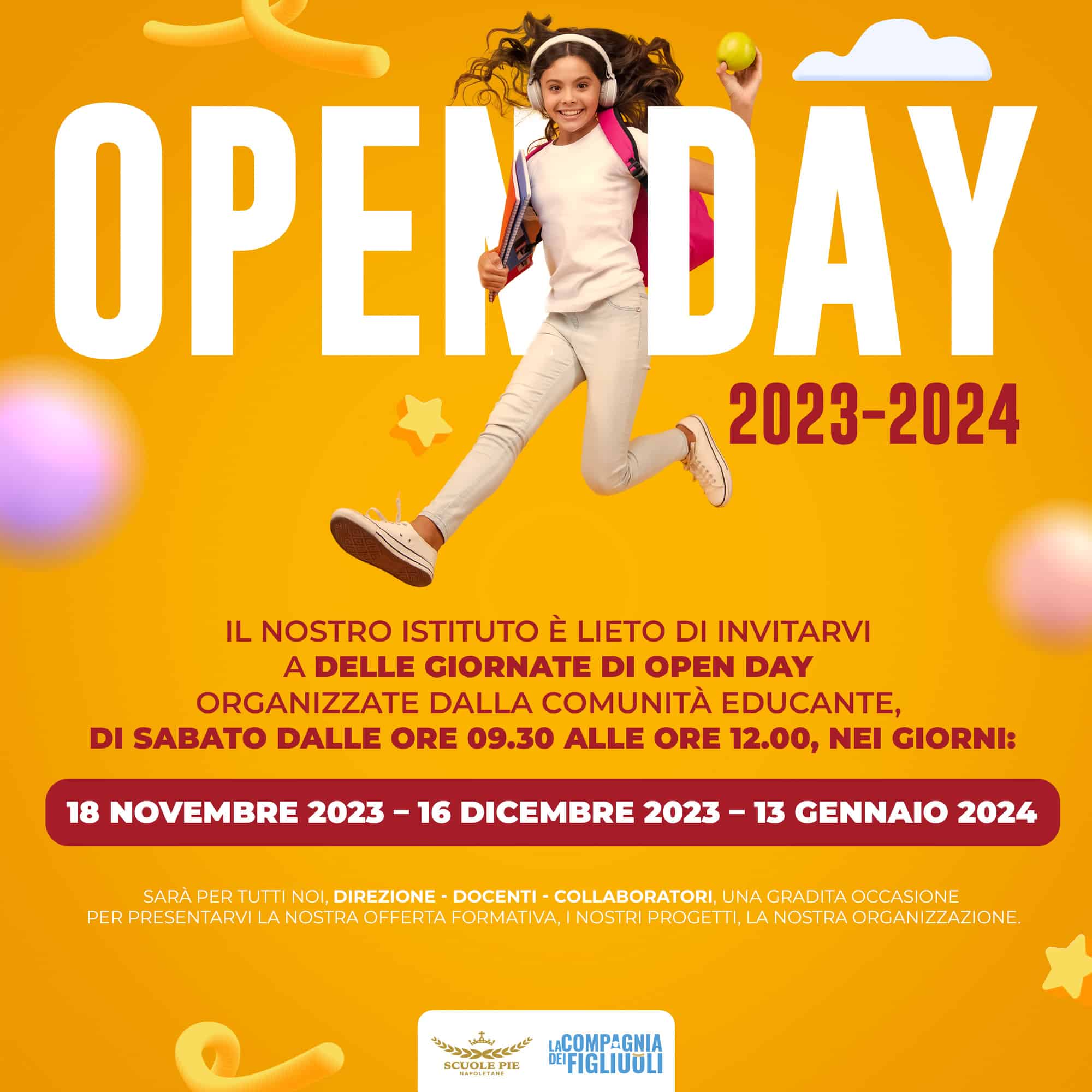 Scuole Pie Napoletane Open Day 2023-2024