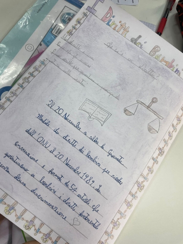 Classe quinta -Primaria-Lapbook -sui diritti dei bambini 02