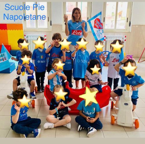 Festeggiamenti per lo scudetto Infanzia