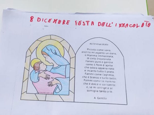 La storia dell'albero di Natale e L'Immacolata Concezione - terza primaria