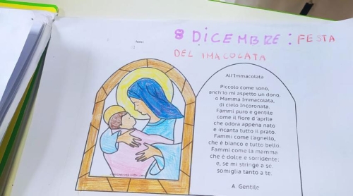 La storia dell'albero di Natale e L'Immacolata Concezione - terza primaria