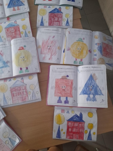Le Figure geometriche: I fanciulli 5 anni Scuola dell'Infanzia 