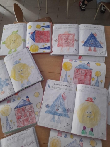 Le Figure geometriche: I fanciulli 5 anni Scuola dell'Infanzia 