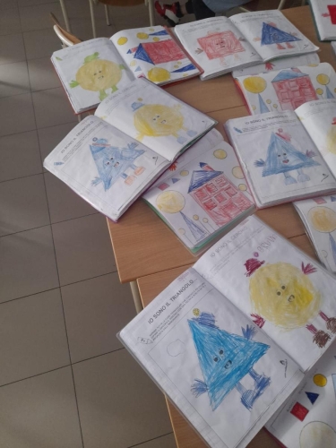 Le Figure geometriche: I fanciulli 5 anni Scuola dell'Infanzia 