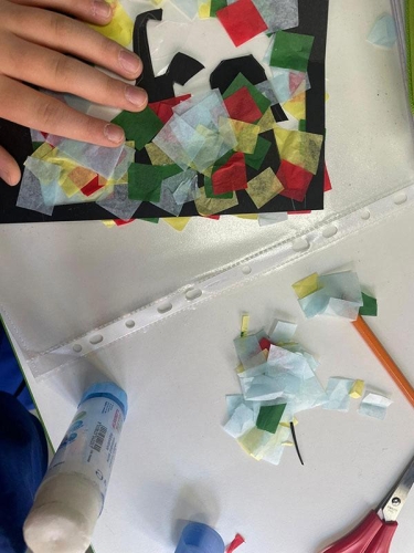 Quinta Primaria - La letterina di Natale: Il presepe con effetto Vetrofania 