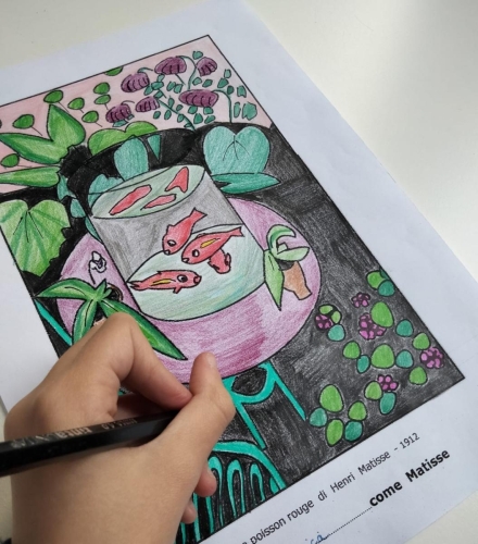 scuolepie arte e immagine con la maestra Silvana -  quarta e quinta primaria