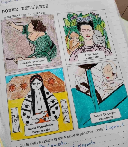 DONNE NELL' ARTE Classe 5 Primaria